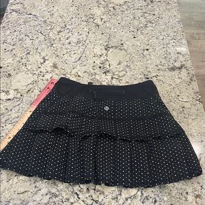 lululemon athletica Black and White Polka Dot Skater Skirt